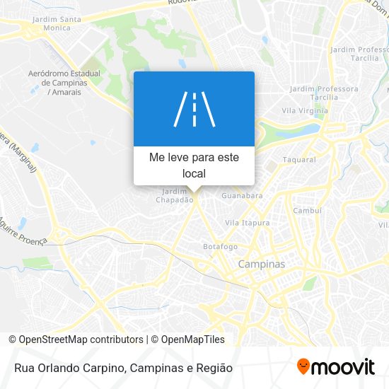 Rua Orlando Carpino mapa
