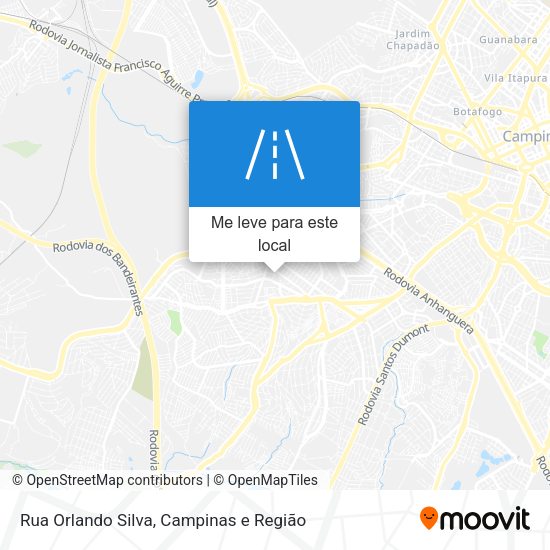 Rua Orlando Silva mapa