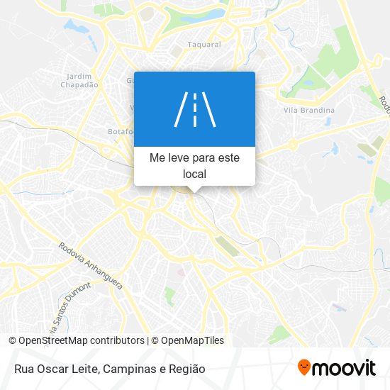 Rua Oscar Leite mapa