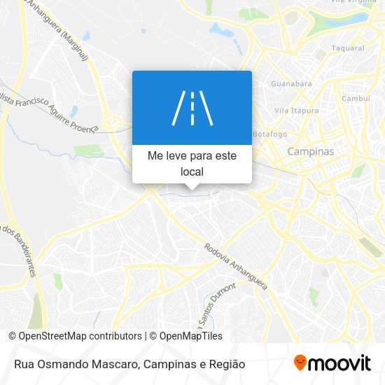 Rua Osmando Mascaro mapa