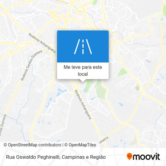 Rua Oswaldo Peghinelli mapa