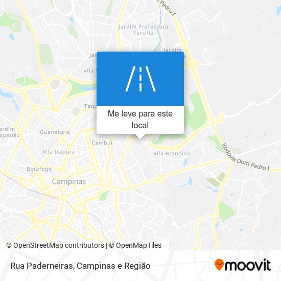 Rua Paderneiras mapa