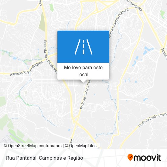 Rua Pantanal mapa