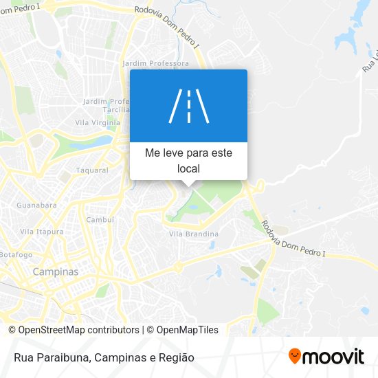 Rua Paraibuna mapa
