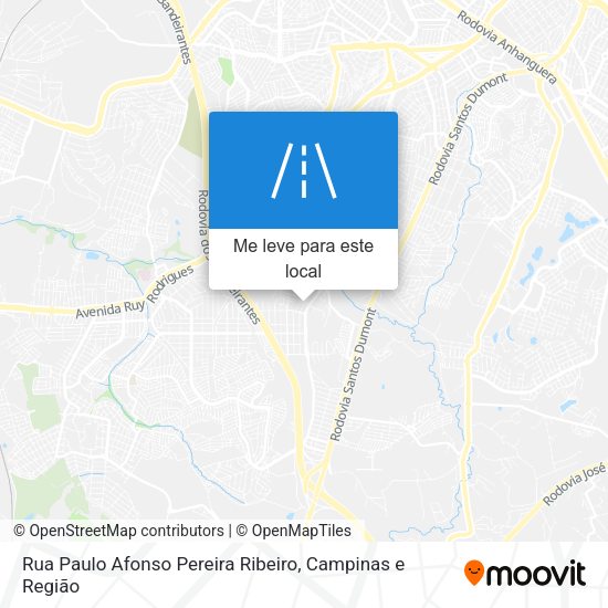 Rua Paulo Afonso Pereira Ribeiro mapa