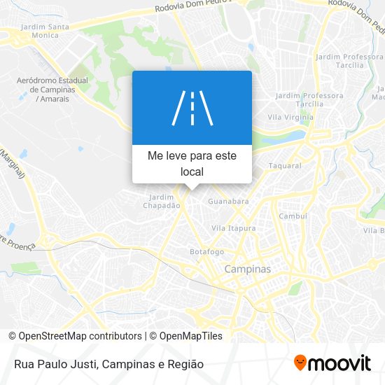 Rua Paulo Justi mapa