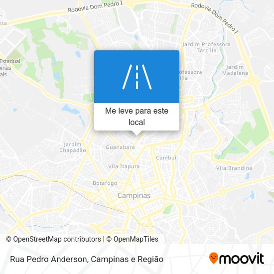 Rua Pedro Anderson mapa