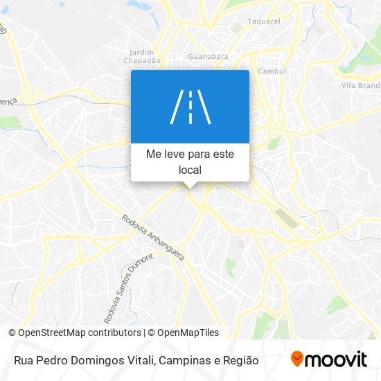 Rua Pedro Domingos Vitali mapa