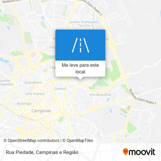 Rua Piedade mapa