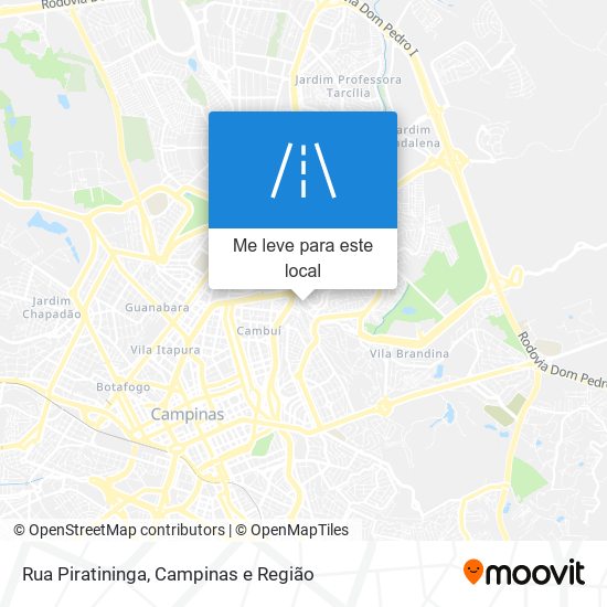 Rua Piratininga mapa