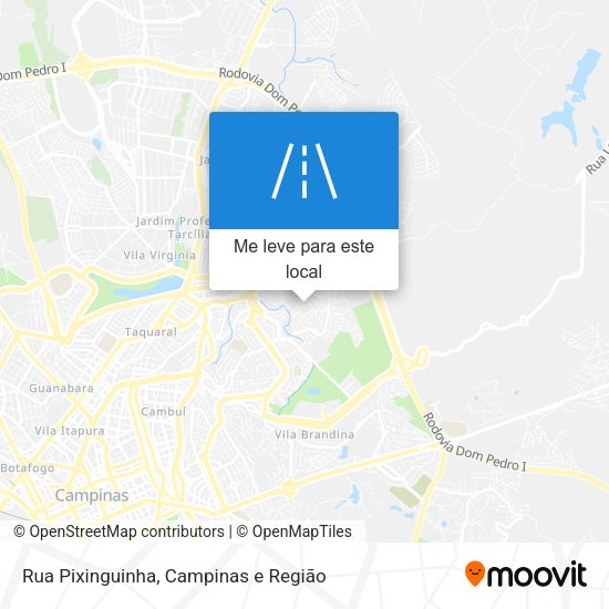 Rua Pixinguinha mapa