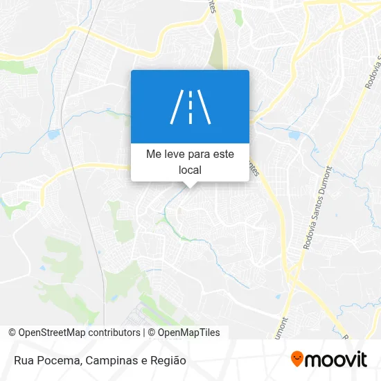 Rua Pocema mapa