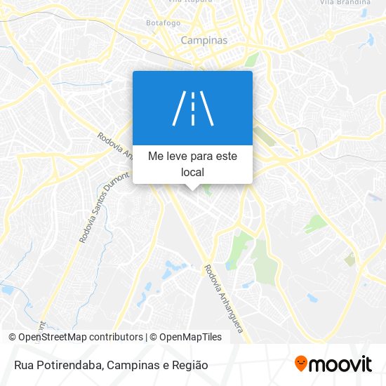 Rua Potirendaba mapa