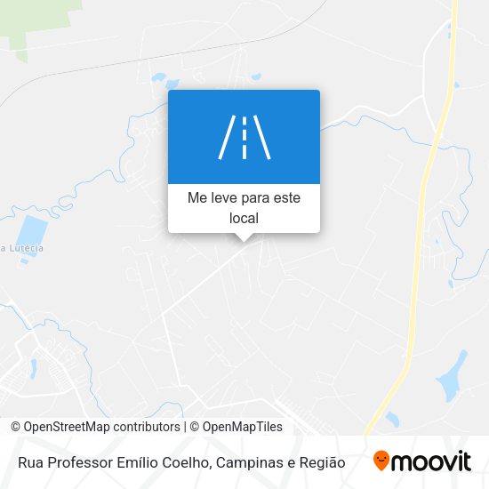 Rua Professor Emílio Coelho mapa