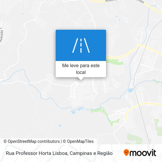 Rua Professor Horta Lisboa mapa