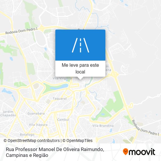 Rua Professor Manoel De Oliveira Raimundo mapa