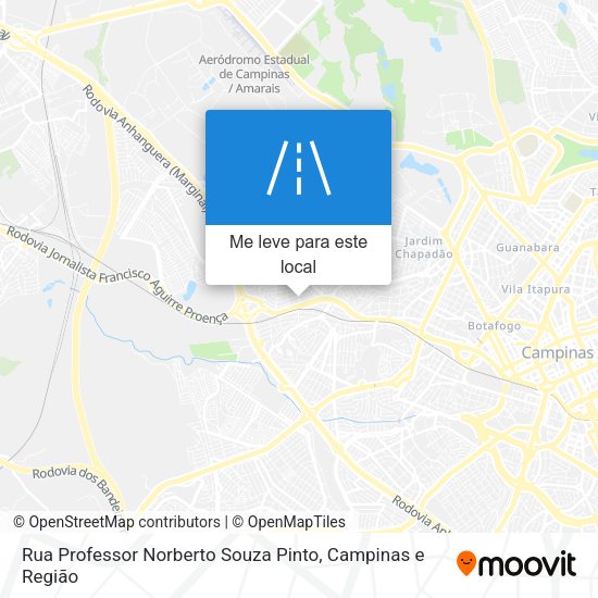 Rua Professor Norberto Souza Pinto mapa