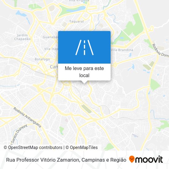 Rua Professor Vitório Zamarion mapa