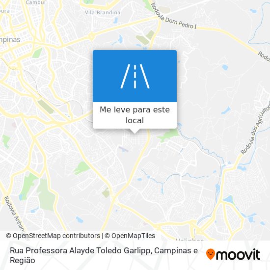 Rua Professora Alayde Toledo Garlipp mapa