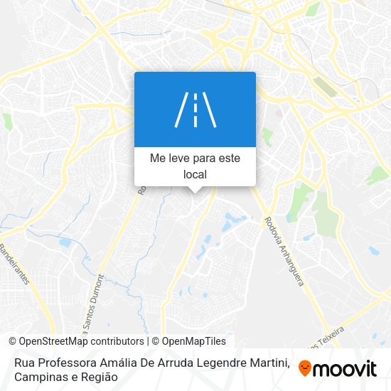 Rua Professora Amália De Arruda Legendre Martini mapa