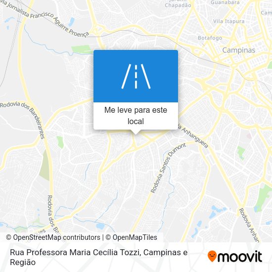 Rua Professora Maria Cecília Tozzi mapa