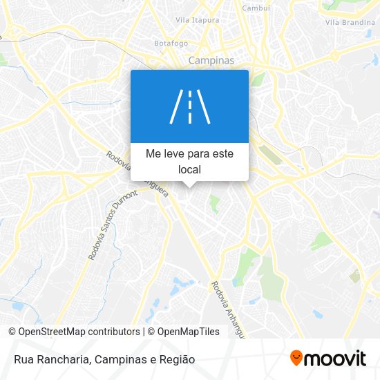 Rua Rancharia mapa