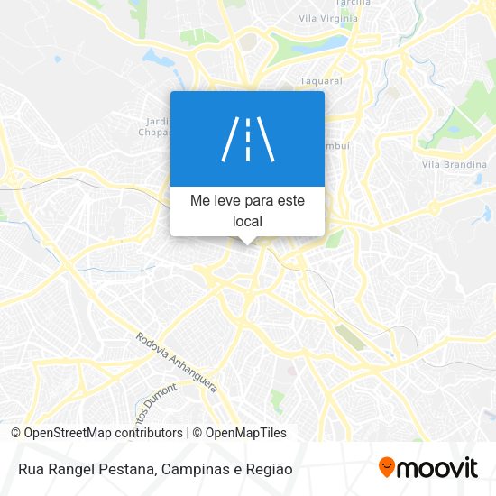 Rua Rangel Pestana mapa