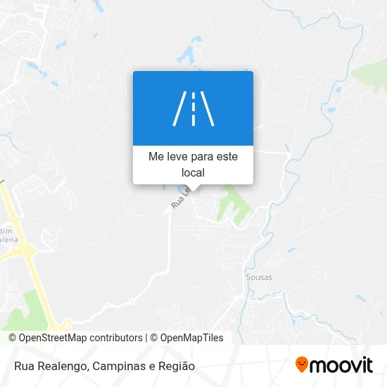 Rua Realengo mapa