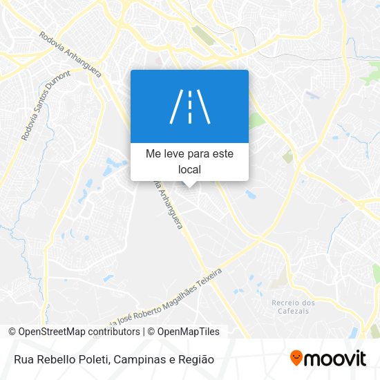 Rua Rebello Poleti mapa