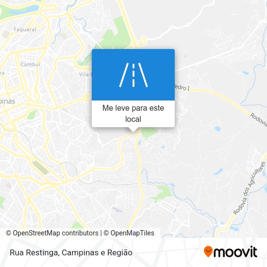 Rua Restinga mapa