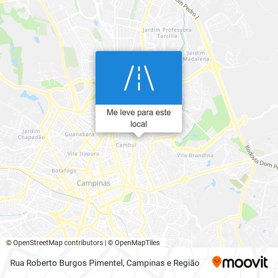 Rua Roberto Burgos Pimentel mapa