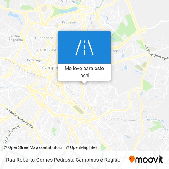 Rua Roberto Gomes Pedrosa mapa