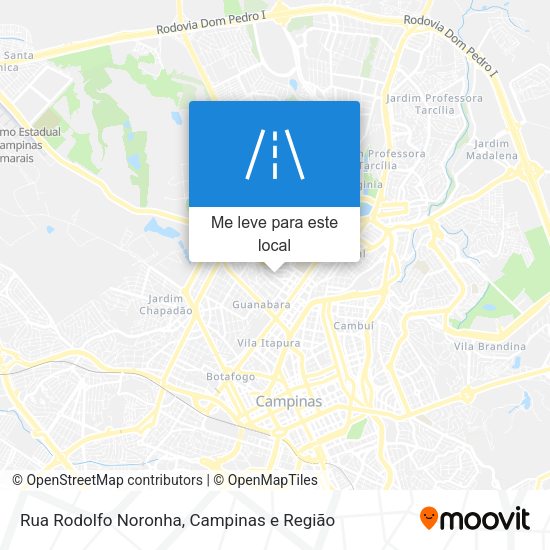 Rua Rodolfo Noronha mapa
