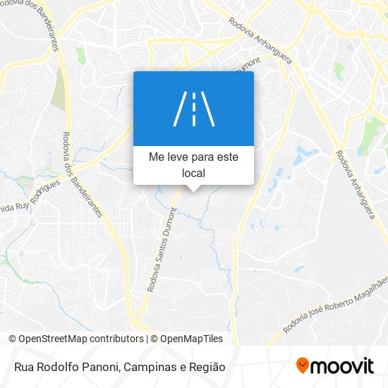 Rua Rodolfo Panoni mapa