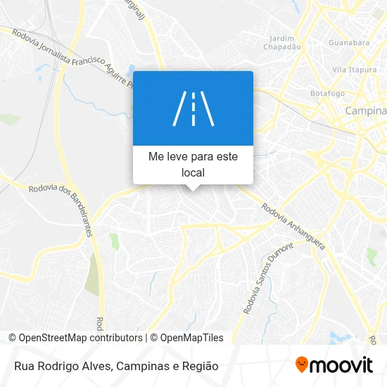 Rua Rodrigo Alves mapa
