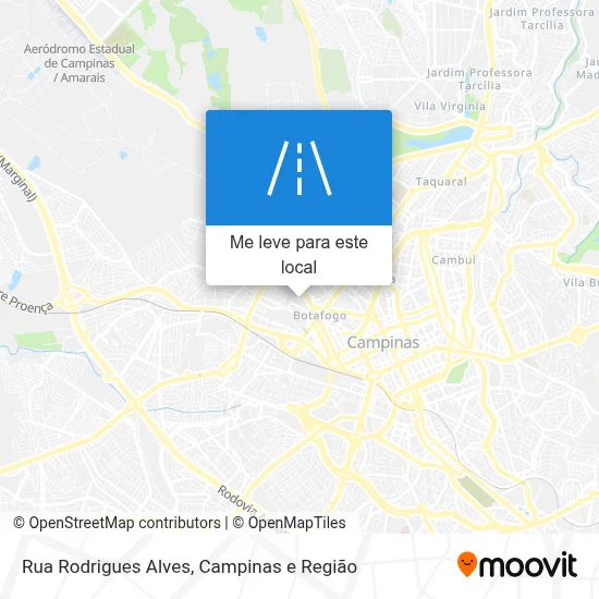 Rua Rodrigues Alves mapa