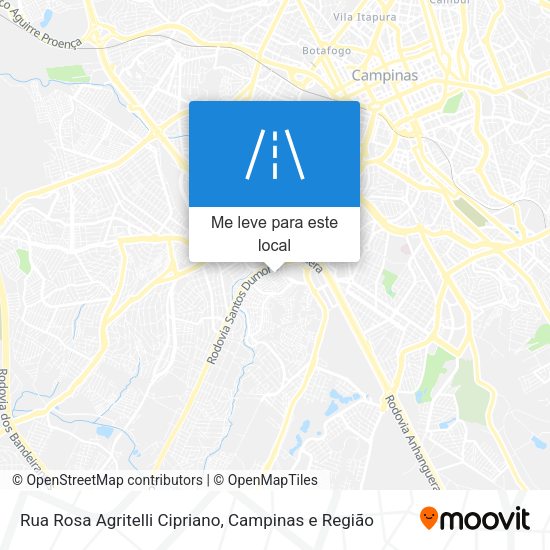 Rua Rosa Agritelli Cipriano mapa