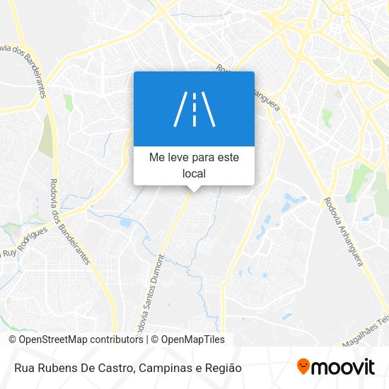 Rua Rubens De Castro mapa