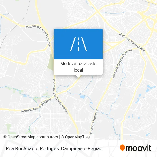 Rua Rui Abadio Rodriges mapa