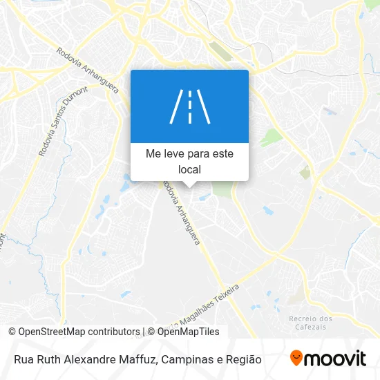 Rua Ruth Alexandre Maffuz mapa