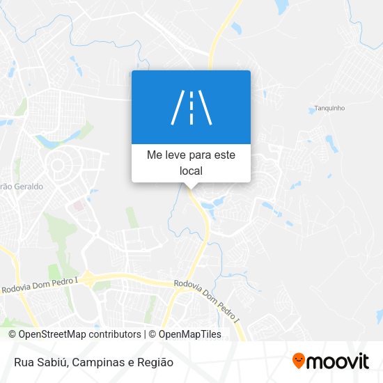 Rua Sabiú mapa