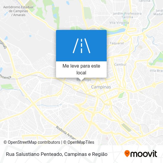 Rua Salustiano Penteado mapa