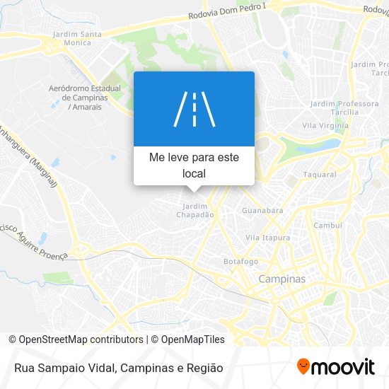 Rua Sampaio Vidal mapa