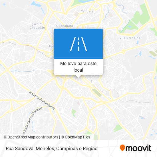 Rua Sandoval Meireles mapa