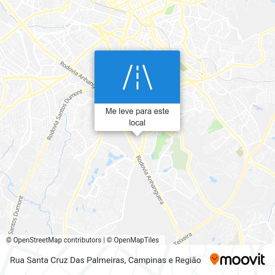 Rua Santa Cruz Das Palmeiras mapa