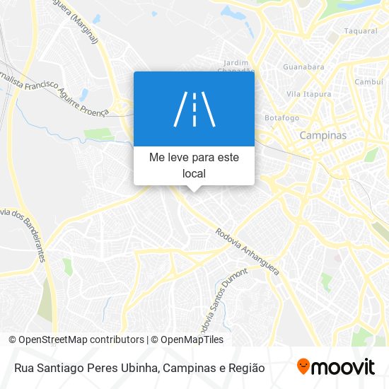 Rua Santiago Peres Ubinha mapa