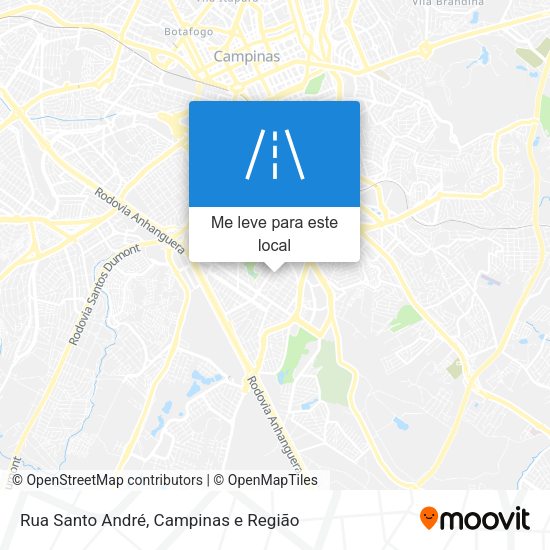 Rua Santo André mapa