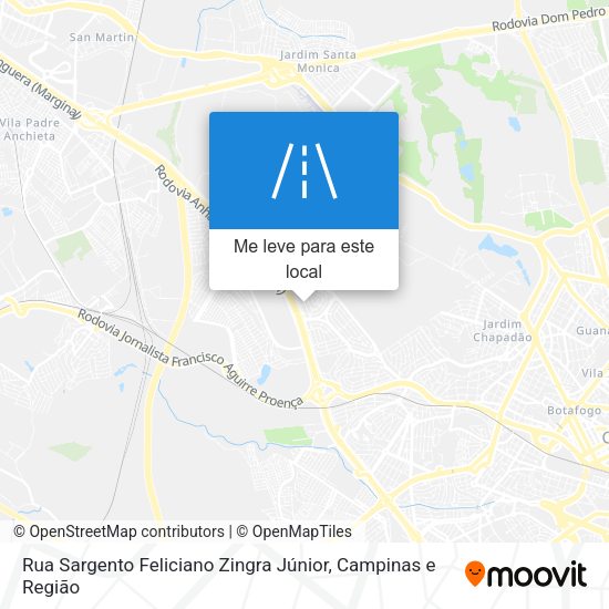Rua Sargento Feliciano Zingra Júnior mapa