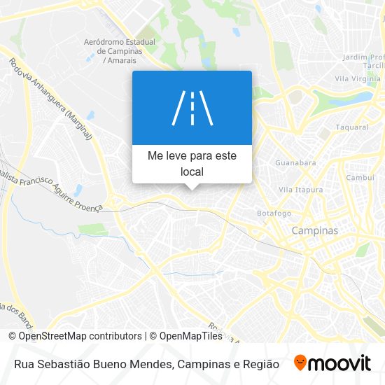 Rua Sebastião Bueno Mendes mapa