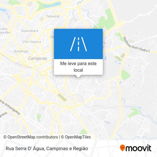 Rua Serra D' Água mapa